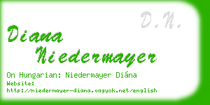 diana niedermayer business card