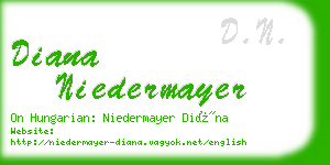 diana niedermayer business card